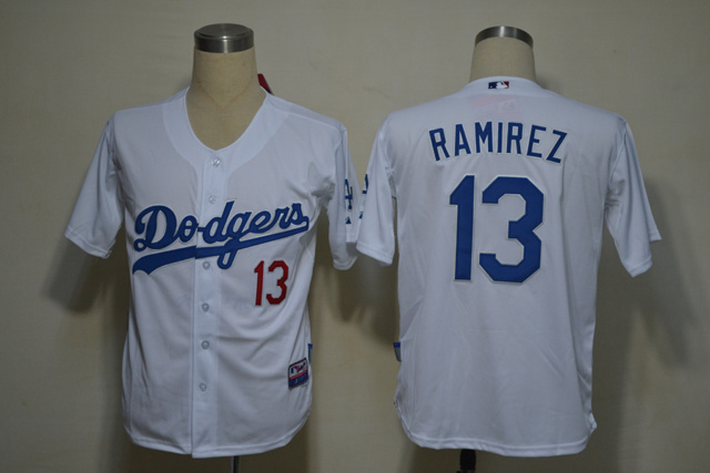 Dodgers 13 Ramirez White Jerseys