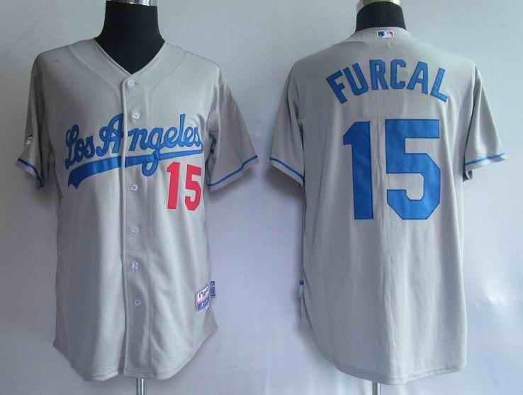 Dodgers 15 gray Jerseys