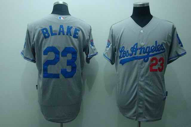Dodgers 23 Casey Blake grey jerseys
