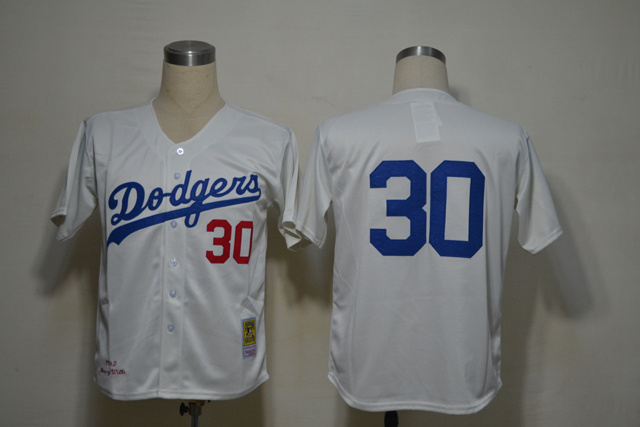 Dodgers 30 Dioner Navarro White M&N 1962 Jerseys