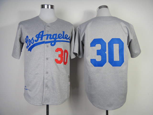 Dodgers 30 Grey 1963 Jerseys