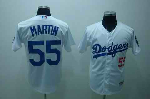 Dodgers 55 martin white jersey