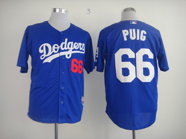 Dodgers 66 Puig Blue Jerseys