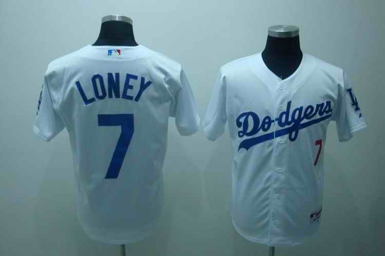 Dodgers 7 loney white jerseys