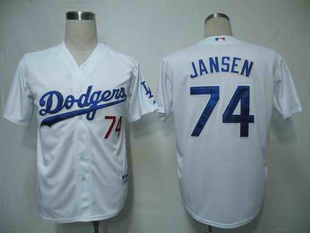 Dodgers 74 Jansen white Jerseys