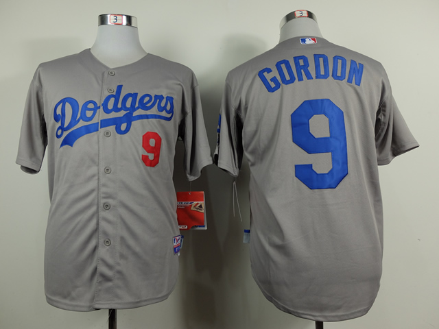Dodgers 9 Gordon Grey 2014 Jerseys