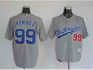 Dodgers 99 Ramirez Grey Jerseys