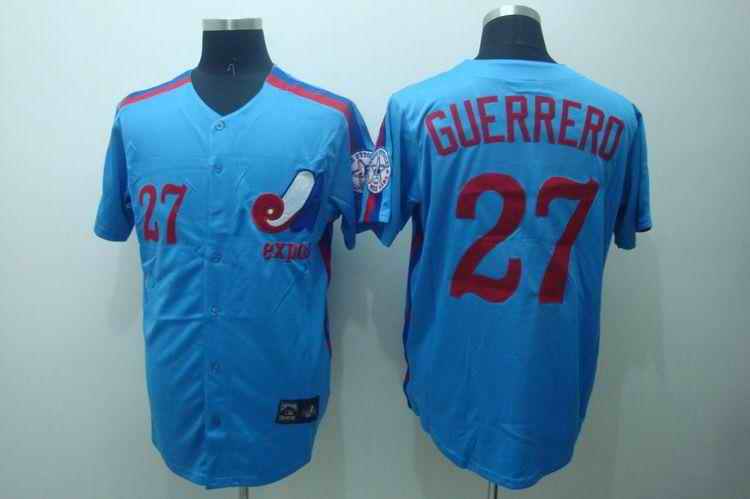 Expos 27 Guerrero blue Jerseys