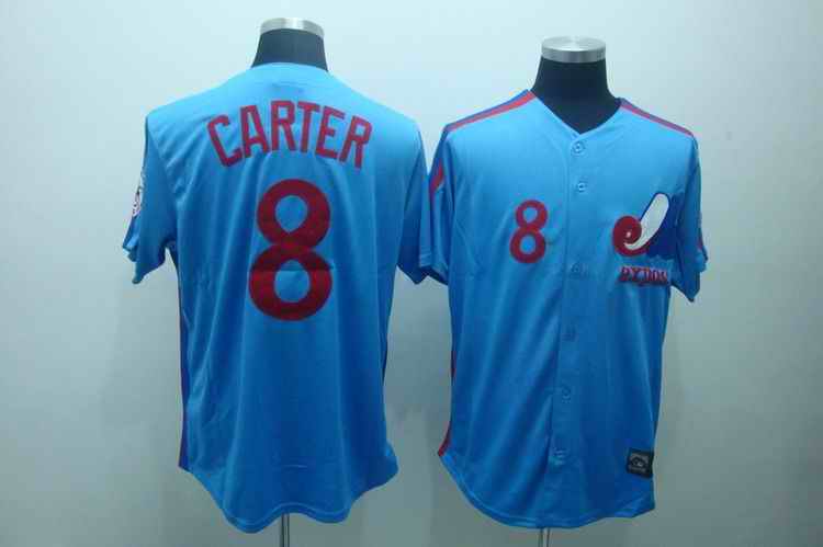 Expos 8 Carter blue Jerseys
