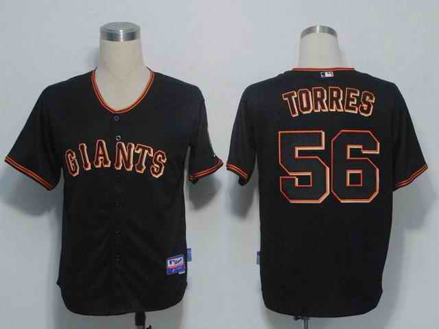 Giants 56 Torres Black Jerseys