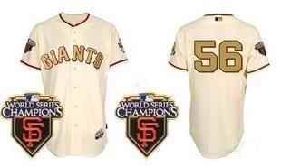 Giants 56 Torres Cream Gold Number Jerseys
