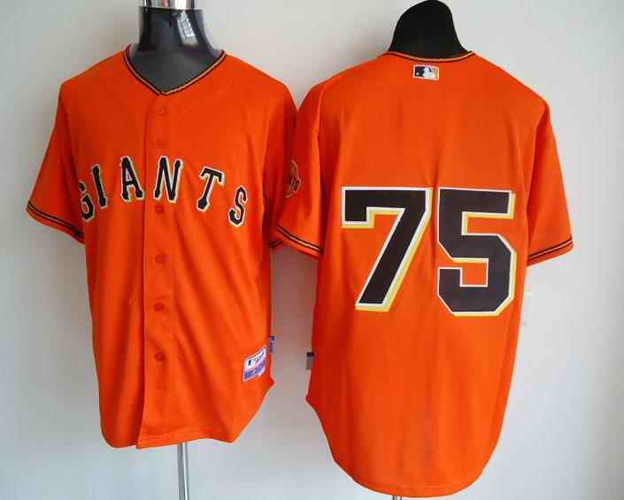 Giants 75 Zito Orange Jerseys