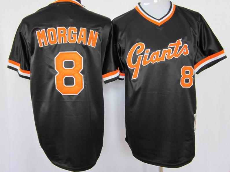Giants 8 Morgan Black M&N Jerseys