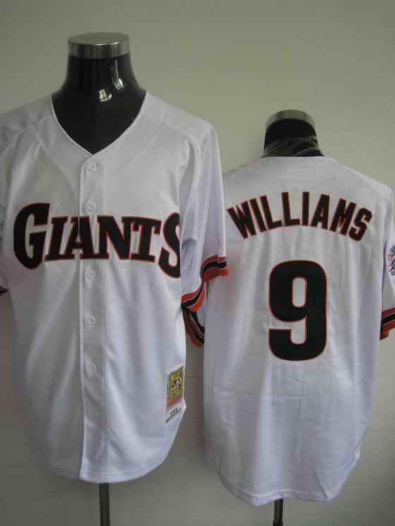 Giants 9 Williams White Jerseys