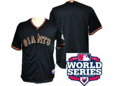 Giants Blank Black 2012 World Series Jerseys