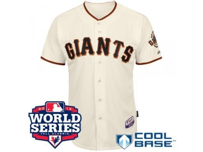 Giants Blank Cream 2012 World Series Jerseys