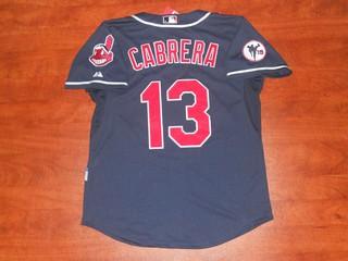 Indians 13 Cabrera Blue Jerseys Indians 13 Cabrera Blue Jerseys