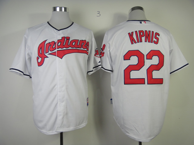 Indians 22 Kipnis White Jerseys