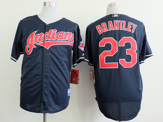 Indians 23 Brantley Blue Cool Base Jerseys Indians 23 Brantley Blue Cool Base Jerseys
