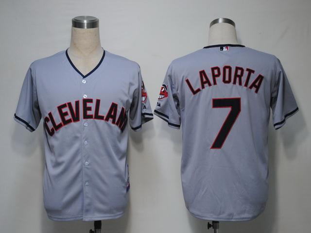 Indians 7 Laporta Grey Jerseys Indians 7 Laporta Grey Jerseys