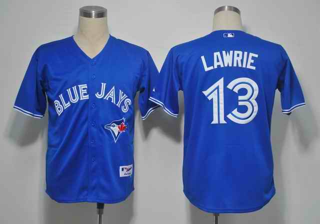 Jays 13 Lawrie Blue jerseys