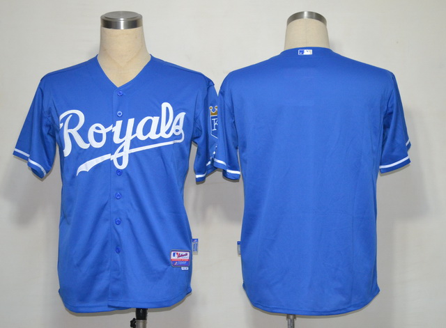Kansas Royals Blank Blue Jerseys