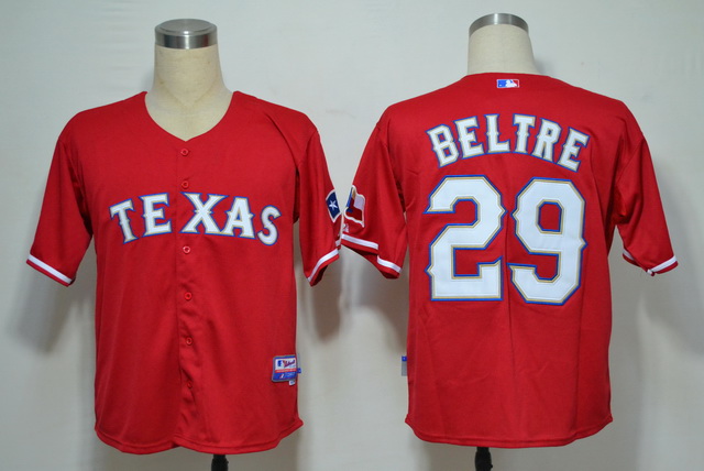 MLB Jerseys Texas Rangers 29 Beltre Red Cool Base