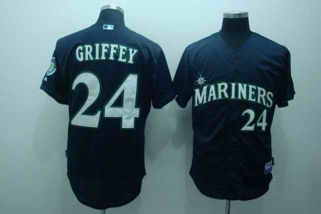 Mariners 24 Griffey blue jerseys