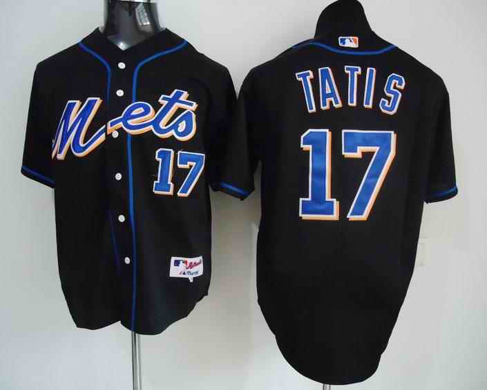 Mets 17 Taitis black Jerseys