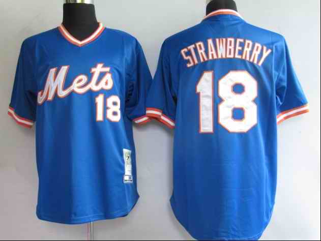 Mets 18 Strawberry Blue jerseys