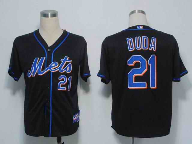 Mets 21 Duda black Jerseys