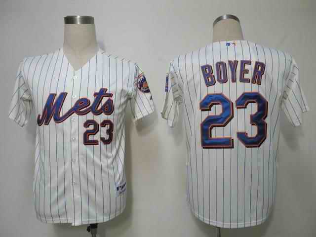 Mets 23 Boyer cream Jerseys