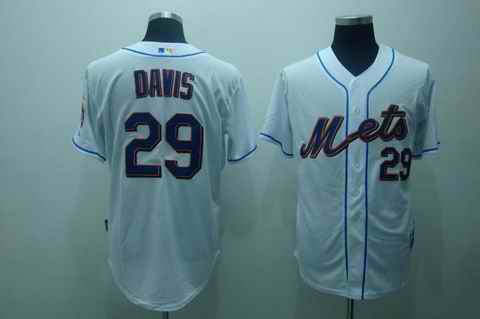 Mets 29 davis white[cool base] jerseys