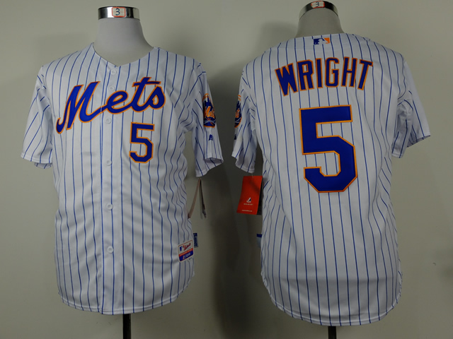 Mets 5 David Wright White Cool Base Jerseys