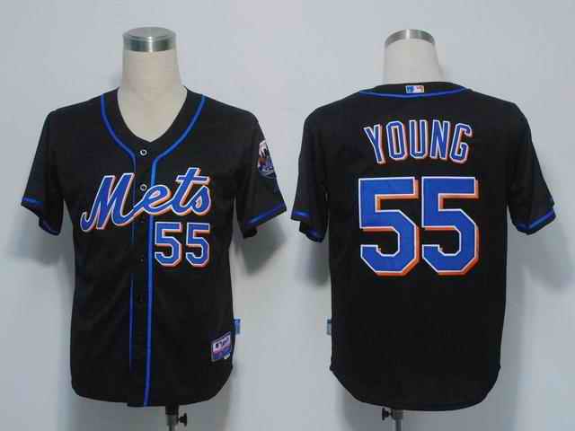Mets 55 Young black Jerseys