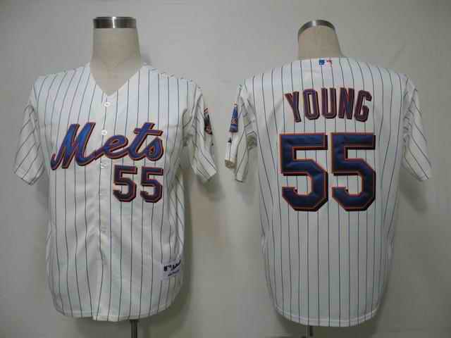 Mets 55 Young white Jerseys