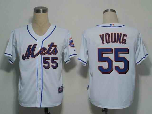 Mets 55 Young white cool base Jerseys Mets 55 Young white cool base Jerseys