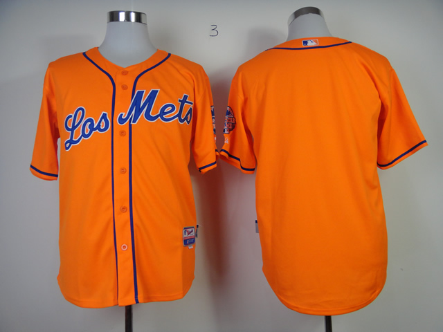 Mets Blank Orange Cool Base Jerseys