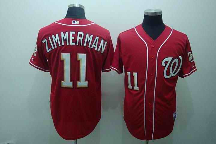 Nationals 11 Ryan Zimmerman red Jerseys