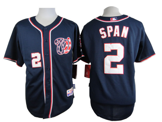 Nationals 2 Span Blue Cool Base Jersey