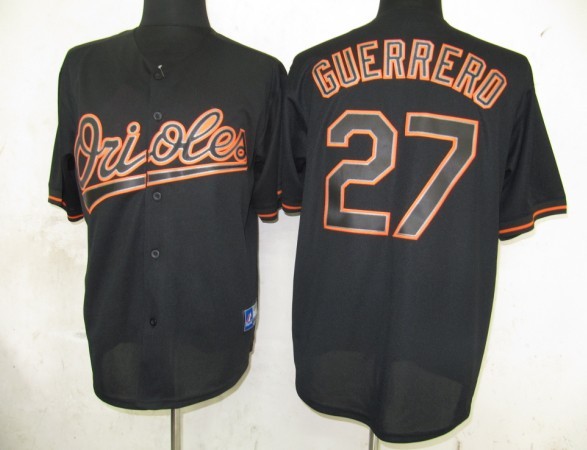 Orioles 27 Guerrero Black Fashion Jerseys Orioles 27 Guerrero Black Fashion Jerseys