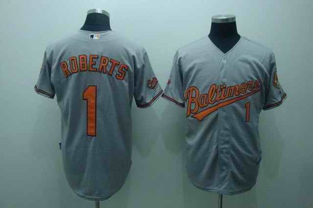 Orioles 1 Roberts Gray Jerseys Orioles 1 Roberts Gray Jerseys