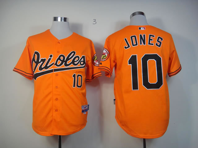 Orioles 10 Jones Orange Jerseys