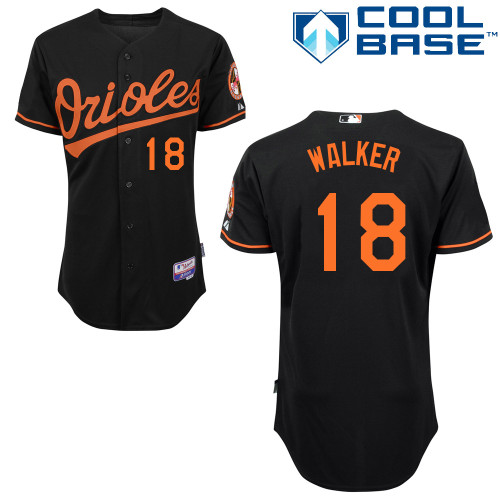 Orioles 18 Walker Black Cool Base Jerseys