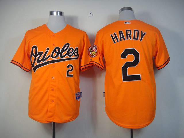 Orioles 2 Hardy Orange Jerseys