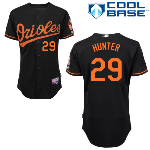 Orioles 29 Hunter Black Cool Base Jerseys