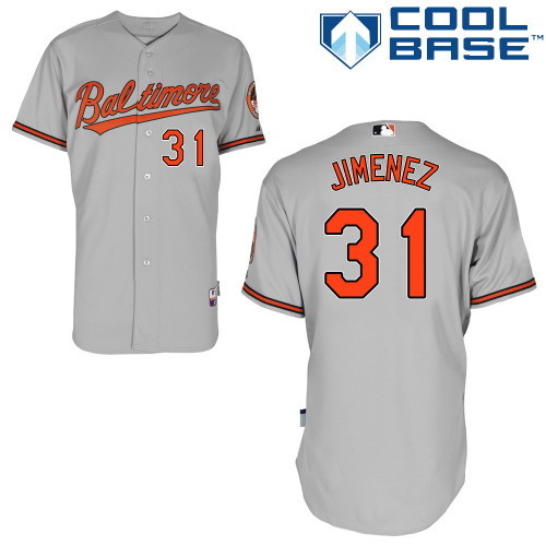 Orioles 31 Jimenez Grey Cool Base Jerseys
