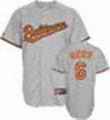 Orioles 6 Mora Grey Throwback Jerseys