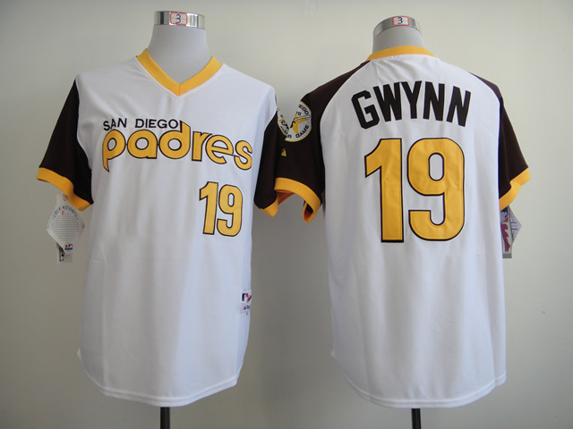 Padres 19 Gwynn White 1978 Turn Back The Clock Jerseys - Click Image to Close