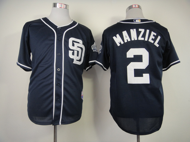 Padres 2 Manziel Blue Cool Base Jerseys Padres 2 Manziel Blue Cool Base Jerseys
